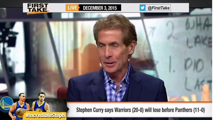 ESPN First Take - Stephen Curry on Whether Warriors or Panthers Lose First