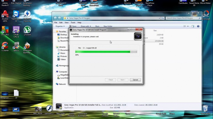 Tutorial Instalar Sony vegas pro 10 + keygen + patch Full (32 Bits) 2012