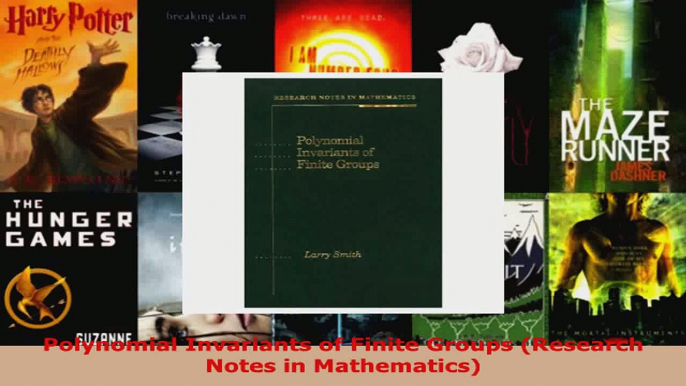 Read  Polynomial Invariants of Finite Groups Research Notes in Mathematics Ebook Free