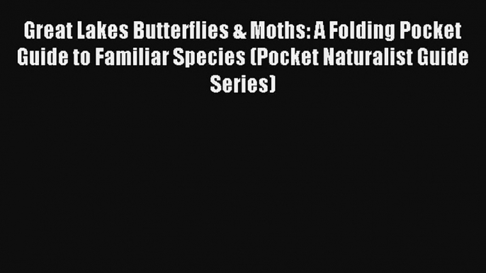 Great Lakes Butterflies & Moths: A Folding Pocket Guide to Familiar Species (Pocket Naturalist