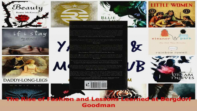 Read  The Rise of Fashion and Lessons Learned at Bergdorf Goodman Ebook Free