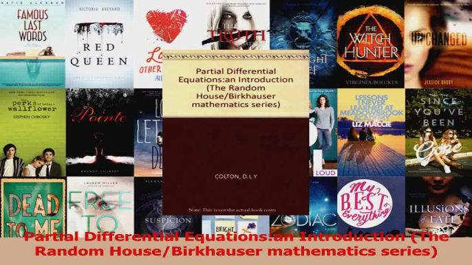 Read  Partial Differential Equationsan Introduction The Random HouseBirkhauser mathematics Ebook Free