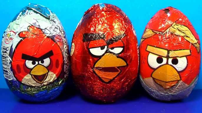 ANGRY BIRDS surprise eggs! 3 eggs surprise Angry Birds unboxing