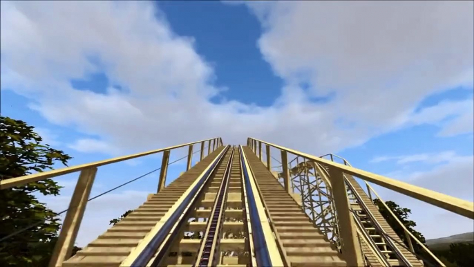 Walibi Rhône-Alpes Timber  on-ride animation