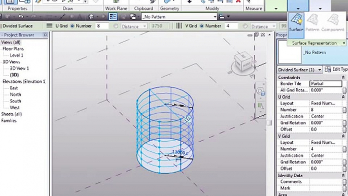 How to create in Helix in Revit 2015 using adaptive component - YouTube