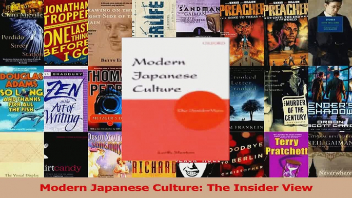 PDF Download  Modern Japanese Culture The Insider View PDF Online