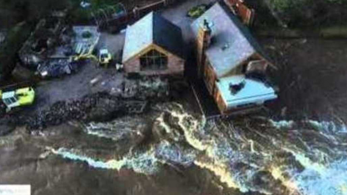 Drone Footage Shows Devastated Parts of Cumbria After Floods