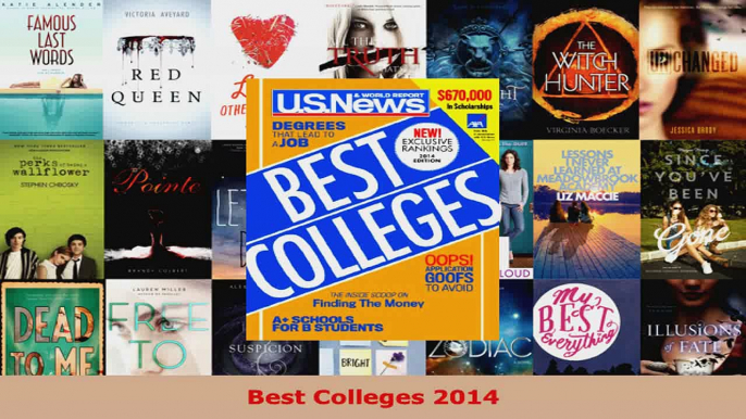 Read  Best Colleges 2014 Ebook Free