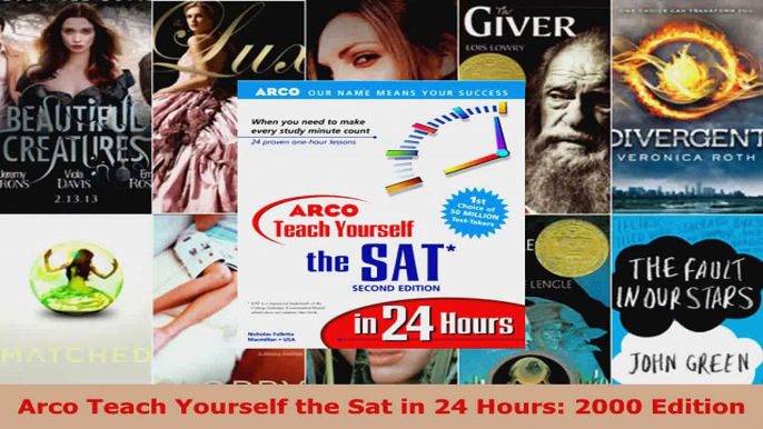 Read  Arco Teach Yourself the Sat in 24 Hours 2000 Edition Ebook Free