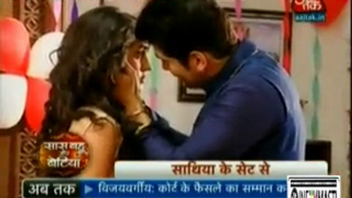 Dharam Ne Apne Birthday Par Kiya Meera Ko KIss Jisse Meera Ko Laga Shock 8th December 2015 Saath Nibhaana Saathiya