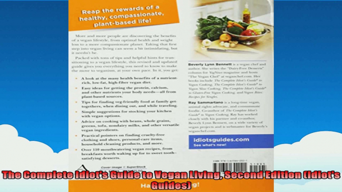 The Complete Idiots Guide to Vegan Living Second Edition Idiots Guides