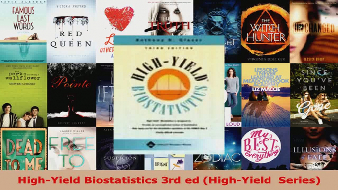 Read  HighYield Biostatistics 3rd ed HighYield  Series Ebook Free