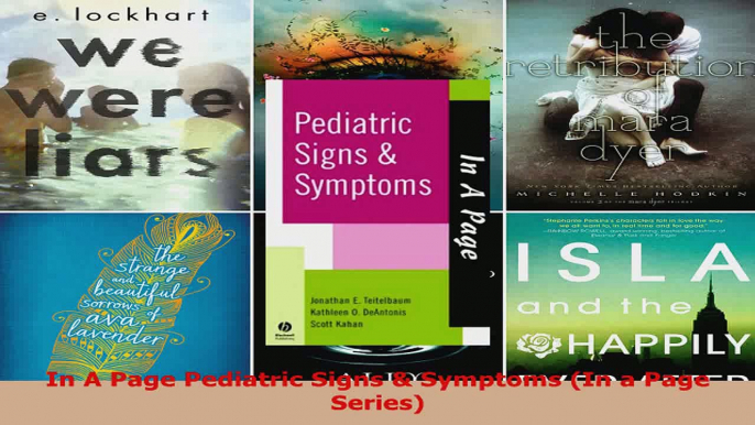 Read  In A Page Pediatric Signs  Symptoms In a Page Series Ebook Free