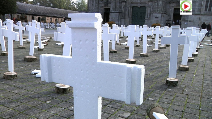 Morbihan:  600 Croix blanches pour les agriculteurs suicidés  - Paris Bretagne Télé