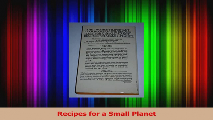 Read  Recipes for a Small Planet Ebook Online