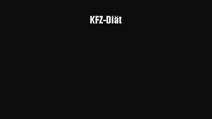 KFZ-Diät PDF Ebook herunterladen gratis