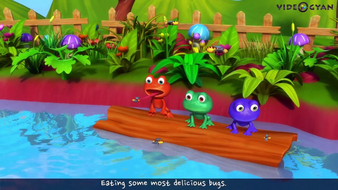 Five Little Speckled Frogs | 5 Little Speckled Frogs | 3D Rhymes For Children