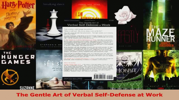 Read  The Gentle Art of Verbal SelfDefense at Work PDF Online