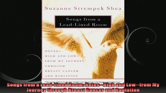 Songs from a LeadLined Room NotesHigh and Lowfrom My Journey through Breast Cancer