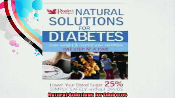 Natural Solutions for Diabetes