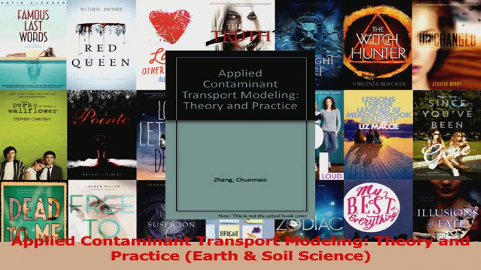 PDF Download  Applied Contaminant Transport Modeling Theory and Practice Earth  Soil Science PDF Full Ebook