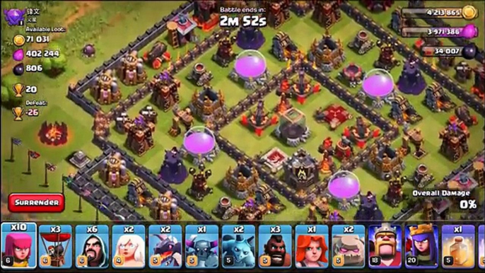 Clash Of Clans    ARMY OF GEMS!    GEMMING LIVE! EPIC ATTACK STRATEGY!