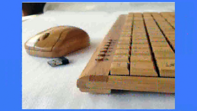 Best buy Wireless Mouse  CLEWGEAR Handcrafted Natural Bamboo Wooden PC Wireless 24GHz Keyboard and Mouse Combo