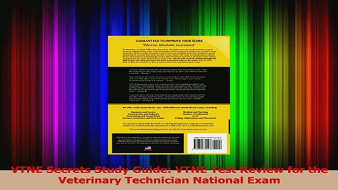 VTNE Secrets Study Guide VTNE Test Review for the Veterinary Technician National Exam Read Online