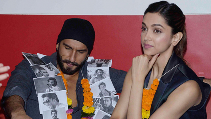 Ranveer And Deepika At Bajirao Mastani Promotion