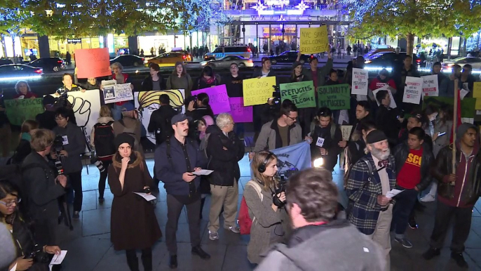 Anti-Trump protesters hold New York demo