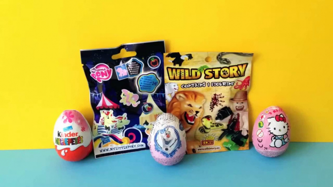 My Little Pony Spielzeug Hallo Kitty Überraschungsei wilde Geschichte Blindsack und Kinder Surprise Ei Unboxing