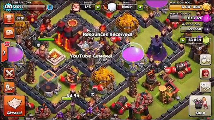 GEMMING TO MAX!    Free Gems Clash Of Clans   Pre Town Hall 11 Update!