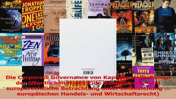 Lesen  Die Corporate Governance von Kapitalgesellschaften der öffentlichen Hand Eine Ebook Frei