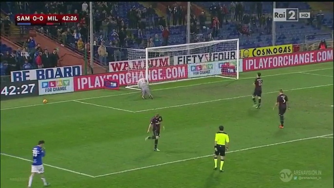 Sampdoria 0-2 AC Milan  All goals and highlights 17.12.2015