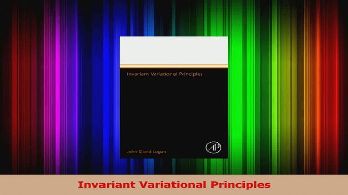 Invariant Variational Principles PDF