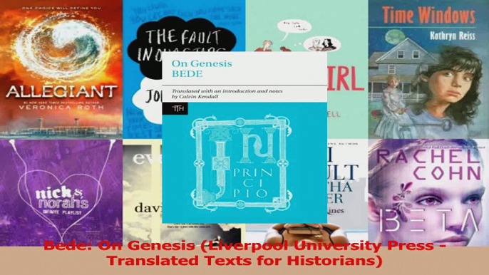 PDF Download  Bede On Genesis Liverpool University Press  Translated Texts for Historians Download Online