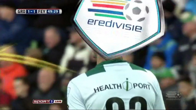 1-1 Dirk Kuyt Goal Holland  Eredivisie - 13.12.2015, FC Groningen 1-1 Feyenoord