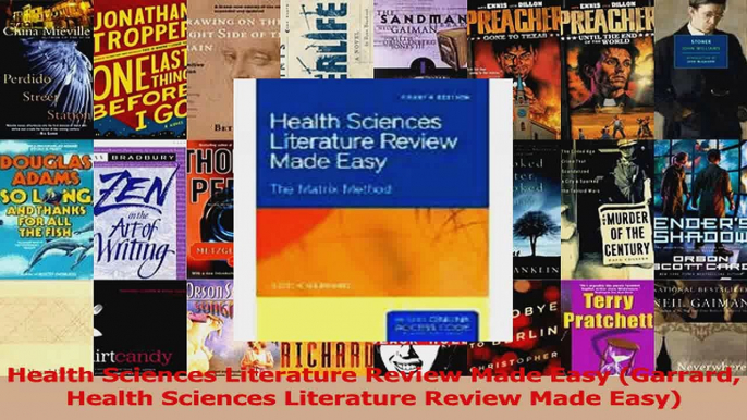 PDF Download  Health Sciences Literature Review Made Easy Garrard Health Sciences Literature Review Read Online