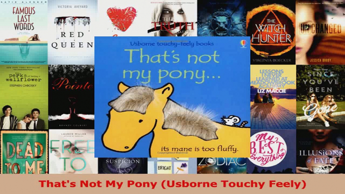 Read  Thats Not My Pony Usborne Touchy Feely Ebook Free