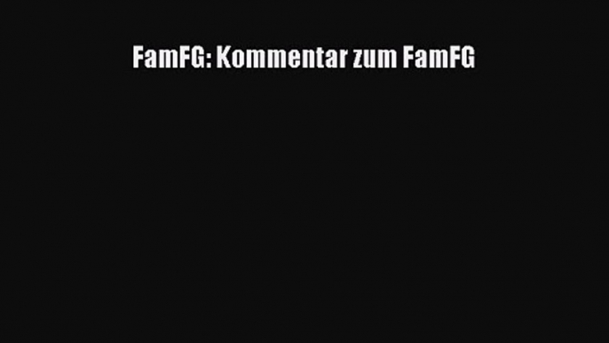 FamFG: Kommentar zum FamFG PDF Download kostenlos