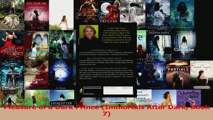 Read  Pleasure of a Dark Prince Immortals After Dark Book 7 Ebook Free