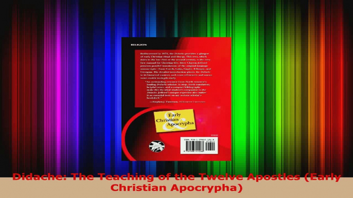 Read  Didache The Teaching of the Twelve Apostles Early Christian Apocrypha Ebook Free