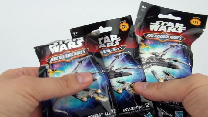 STAR WARS SURPRISE TOYS Micro Machines BLIND BAGS Force Awakens Video