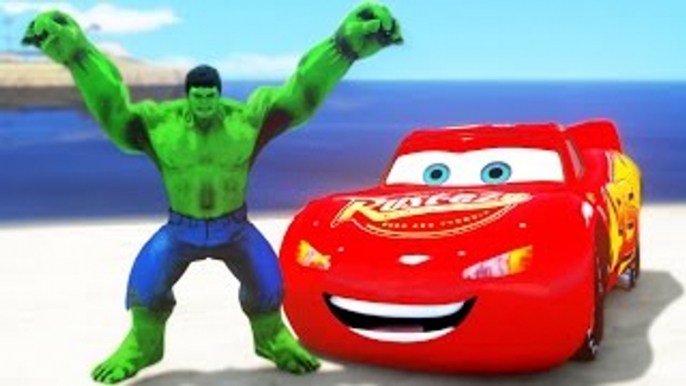 HULK CARS SMASH PARTY 3! Disney Pixar Cars Lightning McQueen CARS Spiderman Ramone & Rayo