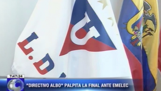 Directivo Albo palpita la final ante Emelec