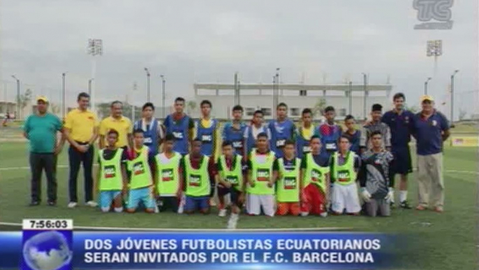 Dos jóvenes futbolistas ecuatorianos serán invitados por el F.C. Barcelona