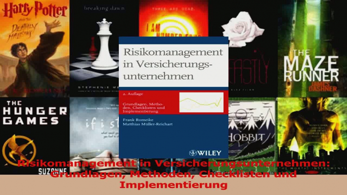 Lesen  Risikomanagement in Versicherungsunternehmen Grundlagen Methoden Checklisten und Ebook Frei