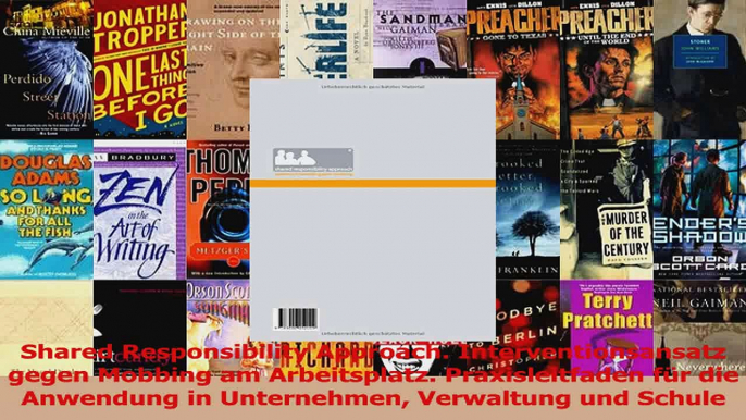 Lesen  Shared Responsibility Approach Interventionsansatz gegen Mobbing am Arbeitsplatz Ebook Frei