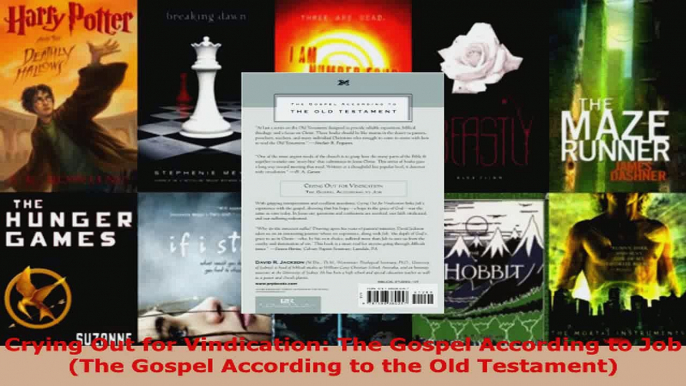 Read  Crying Out for Vindication The Gospel According to Job The Gospel According to the Old Ebook Free