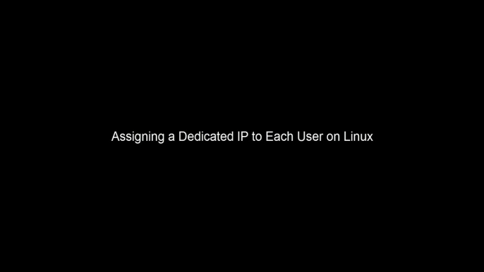 Assigning a Dedicated IP to Each User on Linux